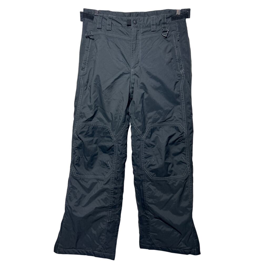 Vintage LL Bean Snow Pants Kids 12 Black Reinforced Knee
